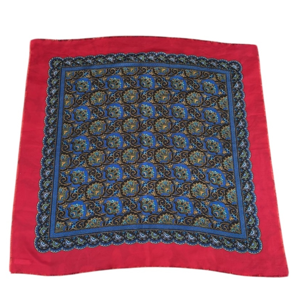 Italian Paisley Vintage Scarf Excellent Condition